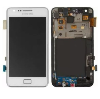Дисплей для Samsung i9100 Galaxy S2 с сенсором с рамкой Белый
