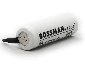 Аккумулятор промышленный Bossman AA 1.2V Ni-Сd 850 mAh (с контактами под пайку) - 913723 Аккумулятор промышленный Bossman AA 1.2V Ni-Сd 850 mAh (с контактами под пайку) - 913723